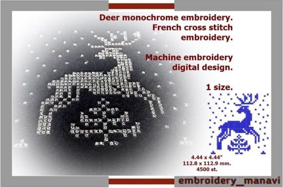 Reviewing Deer French Cross Stitch for Holiday Sales