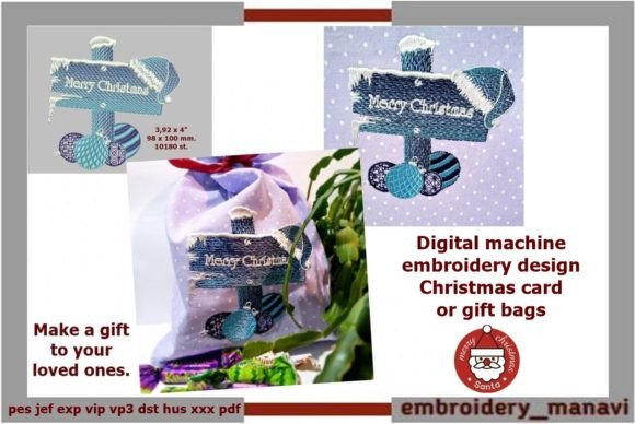 Reviewing the Christmas Card Embroidery Design for Boutique Sweatshirts